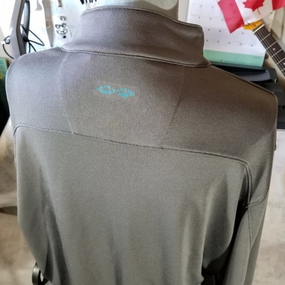 Snake Eyes Dry-18 Gray 1/2 Zip-Up L/S Shirt - Picture 4 of 8